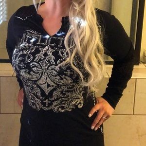 Affliction long sleeve top